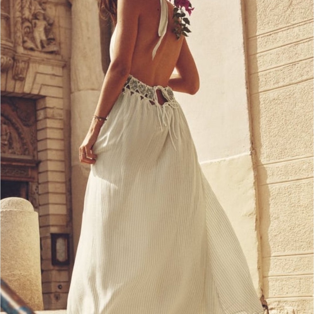 Zara limited edition bloggers favourite beaded cut out metallic thread dress - Picture 5 of 12